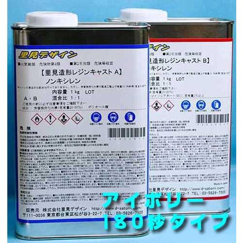 里見デザイン 造形レジンキャストノンキシレン180秒タイプ アイボリー