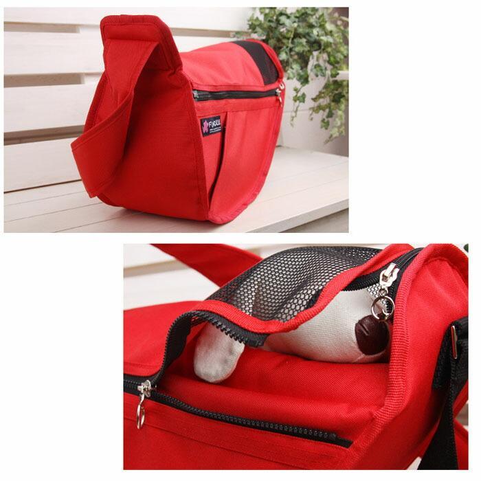 犬用 猫用 ファンドルペットスリング レッド スタンダードサイズ