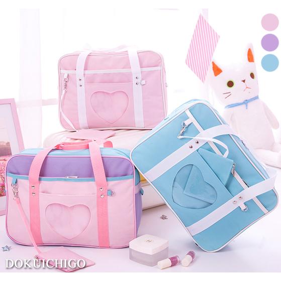 痛バッグ 痛バ レディース ハート トート オタク 推し A4 缶バッチ イ