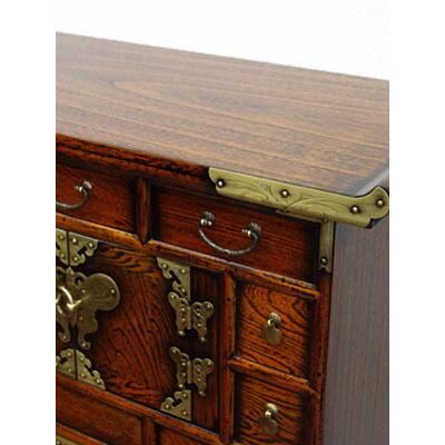 時代箪笥/からくり箪笥 送料無料 魚鍵付き バタフライキャビネット 李