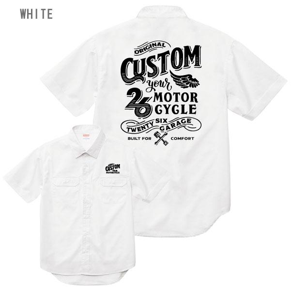26custom ワークシャツ 半袖 トップス シャツ メンズカジュアル