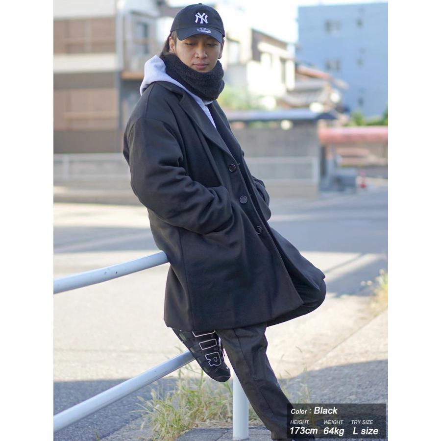 DOPE（ドープ） ウールライク オーバーサイズ チェスターコート メンズ