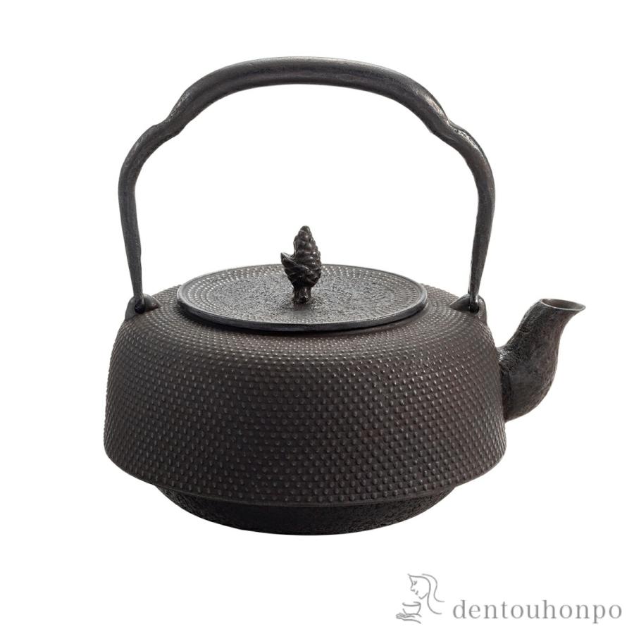 岩鋳（IWACHU） 鉄瓶18型 万代アラレ 直火専用 1800ml（1.8L） ( 岩鋳