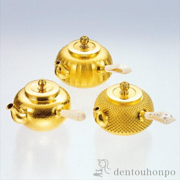 純金 急須 槌目 350g ( 木札名入れ有料 高級 コレクション 美術品 工芸