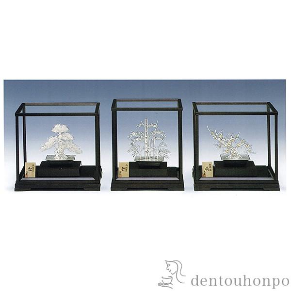 銀製 盆栽 松 A 6号・130g ( 木札名入れ有料 高級 コレクション 美術品