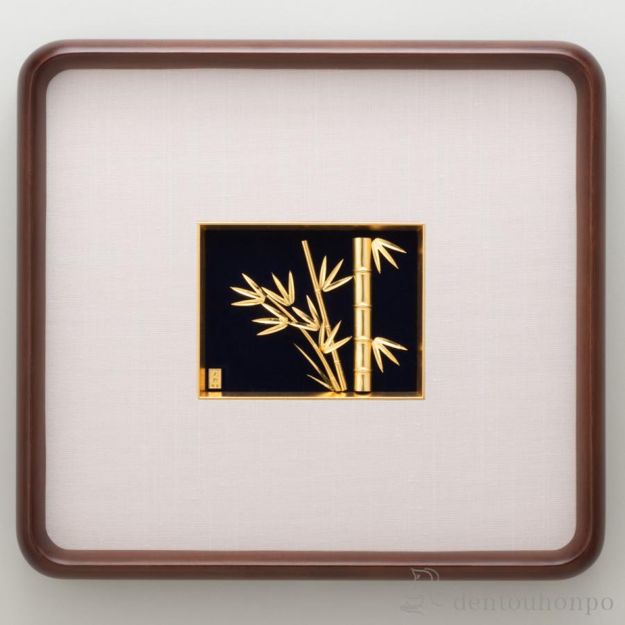 純金 貴金属画 竹 6g ( 額縁 飾り フレーム 人気 おすすめ 東京銀器