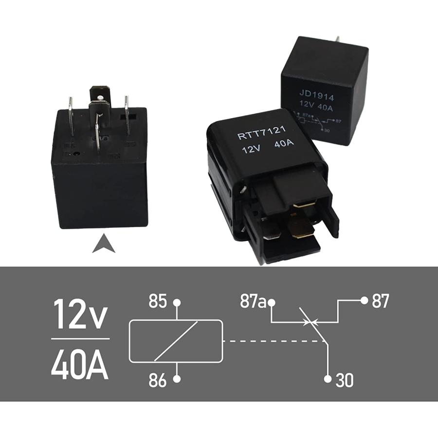 並行輸入品】 12V リレーヒューズボックス 配線済みリレーボックス