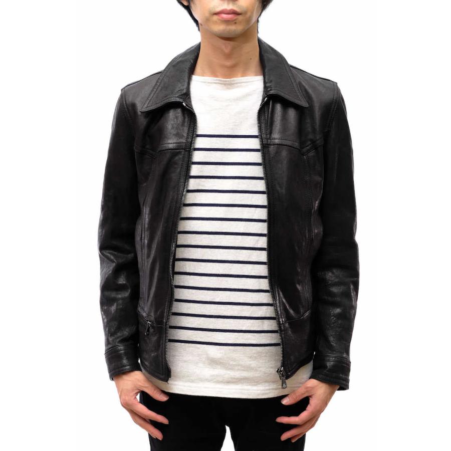 ドルガバ ライダースジャケット レザージャケット ラムスキン
