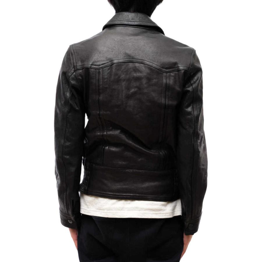 希少 DOLCE & GABBANA ラムレザー ライダーズ 黒 50 ブルゾン 希少