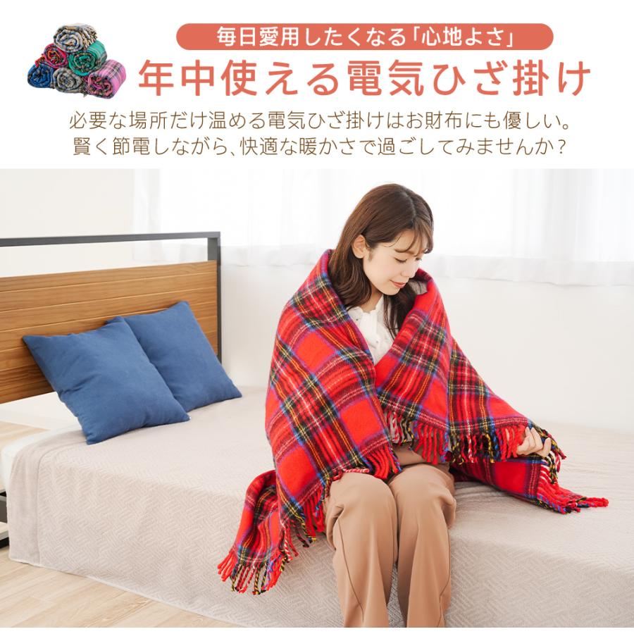 椙山紡織 洗える電気ひざ掛け NA-052H 2枚セット 電気毛布 丸洗い