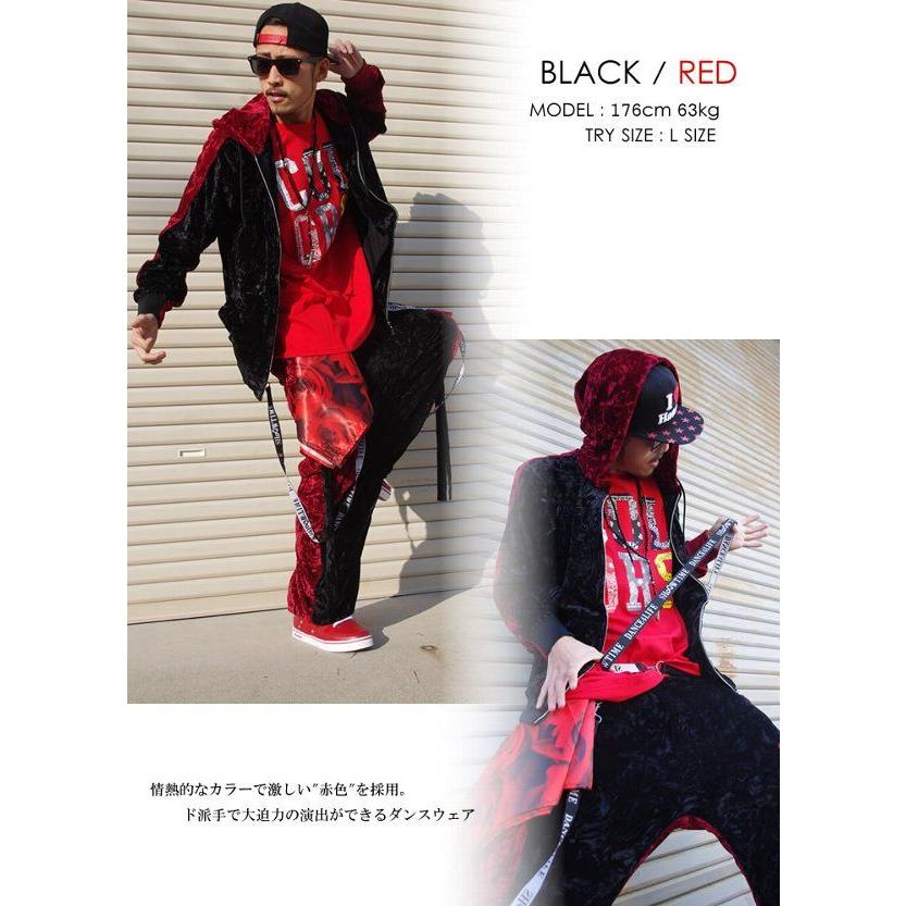 Shoowtime（ショウタイム） ベロア 上下セット パーカー HIPHOPダンス
