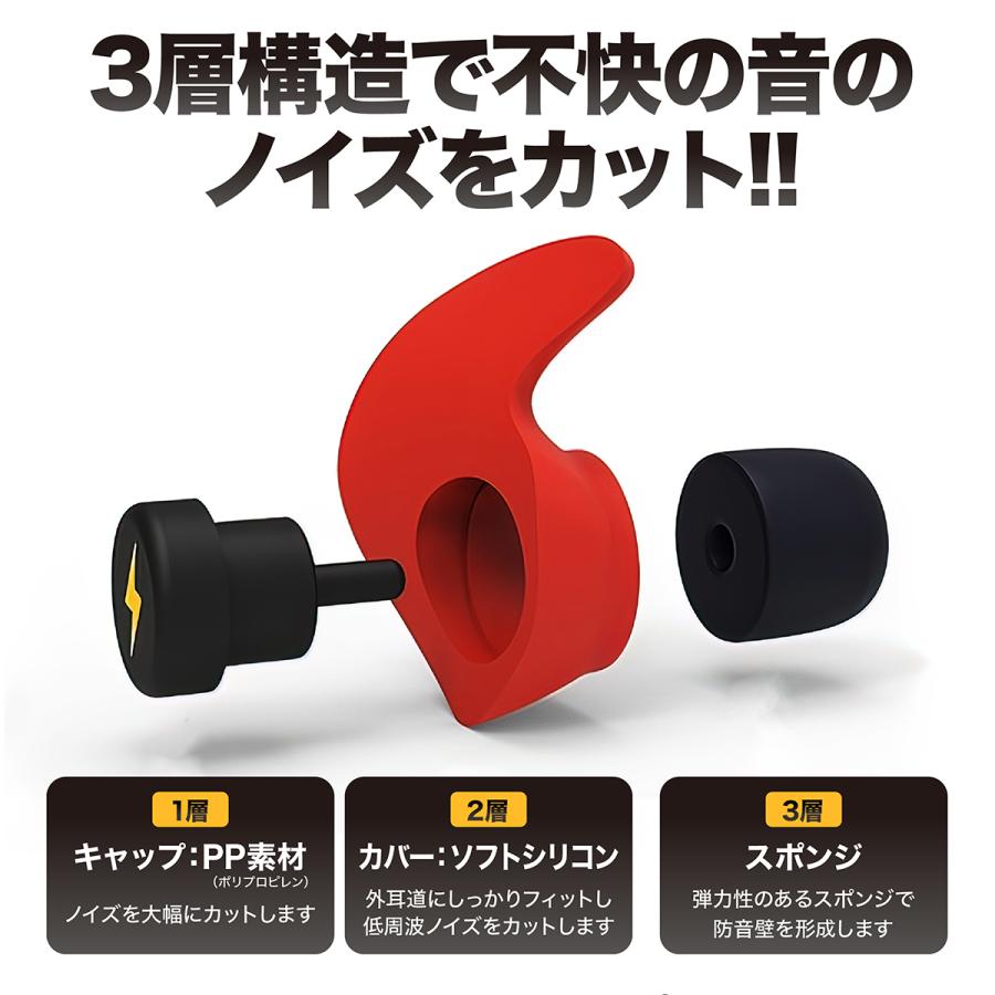 耳栓 睡眠 最強 防音 高性能 遮音 いびき 睡眠用 シリコン アラーム音