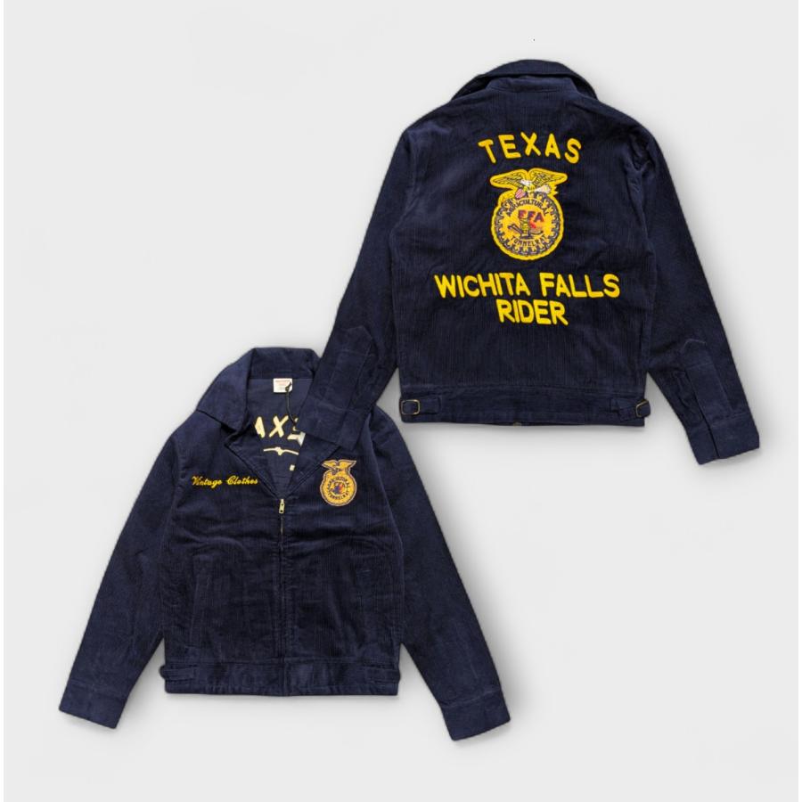 FFAジャケット ファーマーズジャケット ビンテージ風 ネイビー 紺色