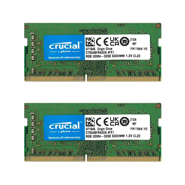 販売 DDR4-3200 8GB×2 クルーシャル Crucial DDR4-3200MHz 8GB×2枚