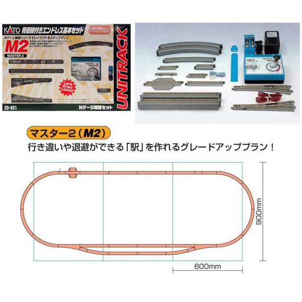 20-851 カトー KATO 待避線付エンドレス基本セット マスター2(M2) N