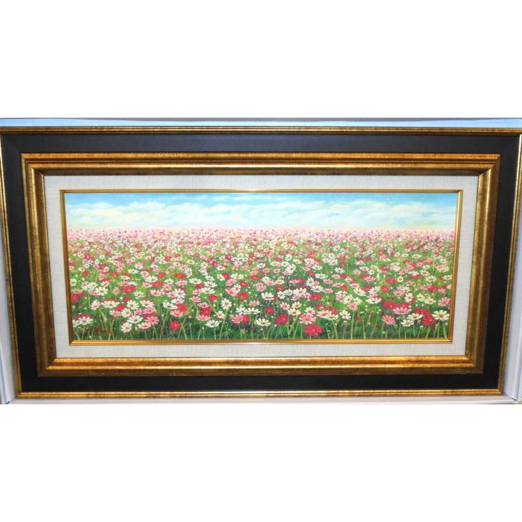 油絵 原画 写実画 額付き 街路樹 油絵 原画 写実画 額付き 街路樹