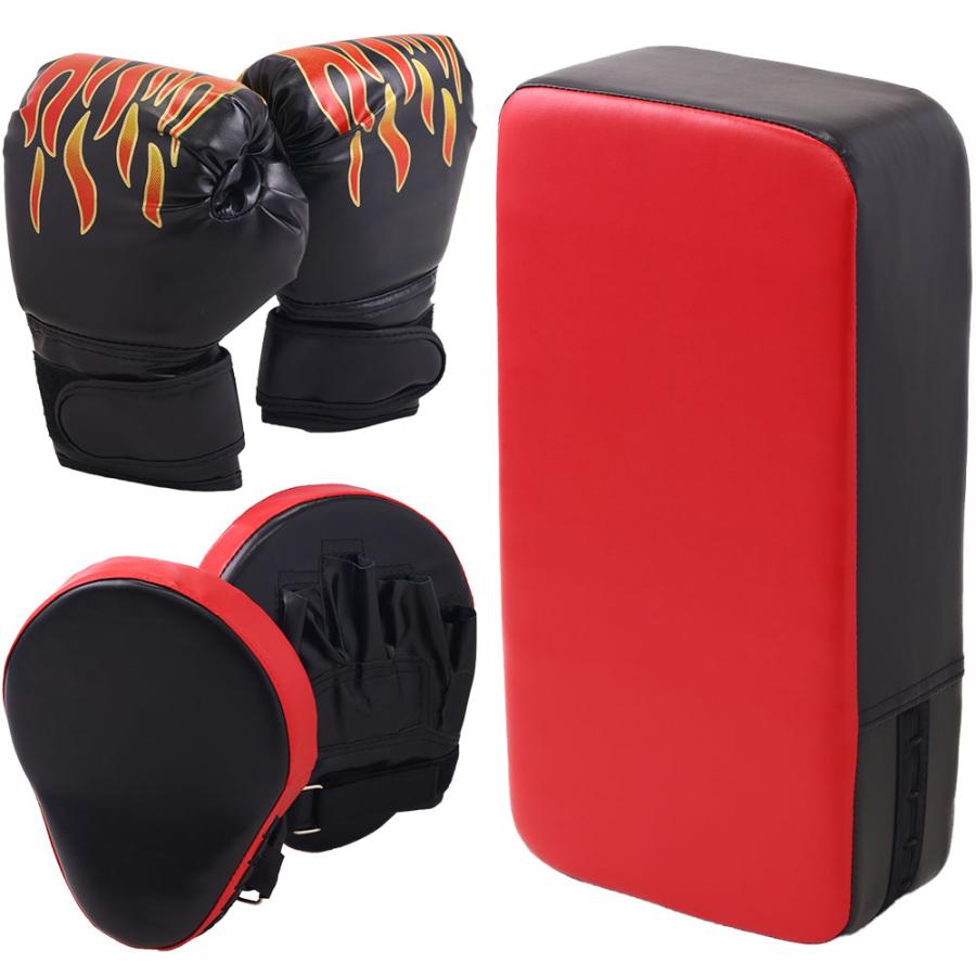 ボクシンググローブ パンチングミット キックミット 5点セット 入門用
