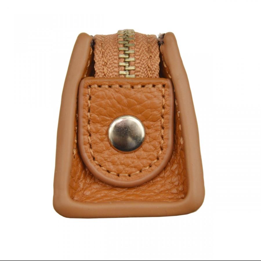 ペンケース 筆箱 三角 本革 ファスナー レディース メンズ ソフト