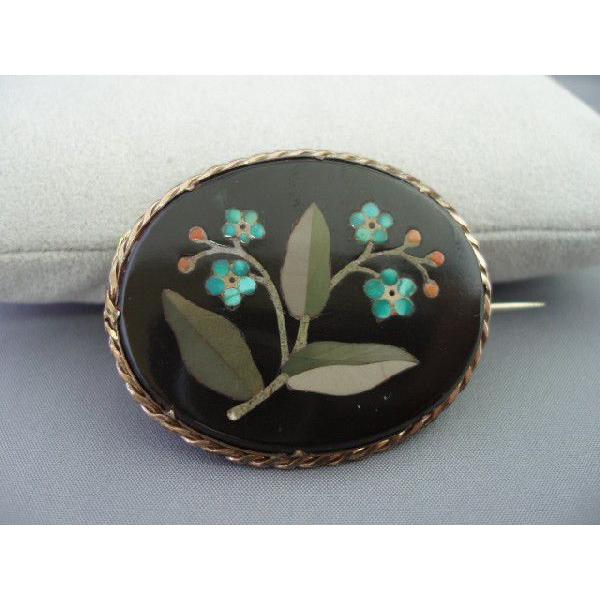 ☆フローレンスモザイク シックな色合い□イタリア製アンティーク