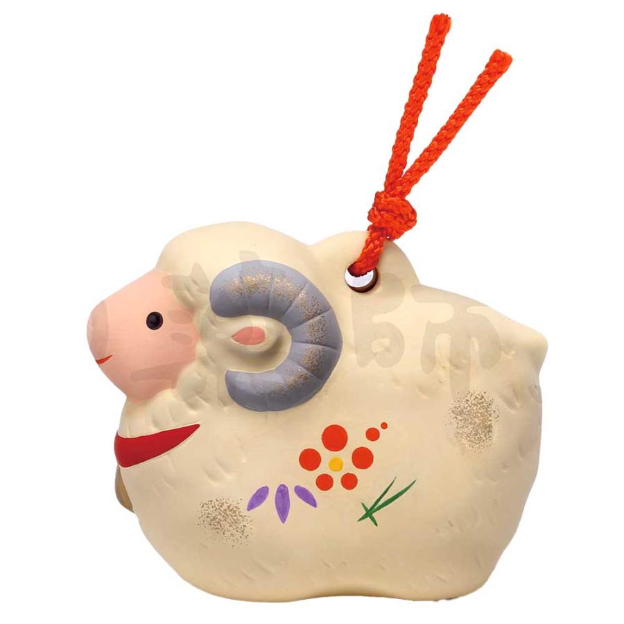 干支 置物 十二支 土鈴 単品/ 錦彩招福寿々十二支土鈴（未） /粗品