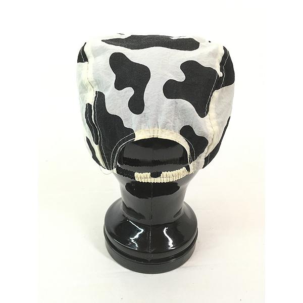 雑貨 古着 90s MILK ENERGY 企業 ロゴ プリント 牛柄 ナイロン