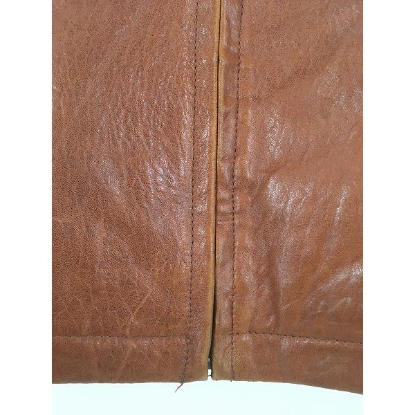 古着 90s TANNERS AVENUE 本革 ラム レザー フルジップ ジャケット