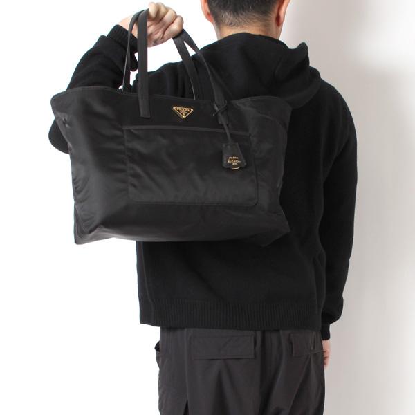 PRADA（プラダ） メンズ ナイロン サフィアーノ ラージトートバッグ
