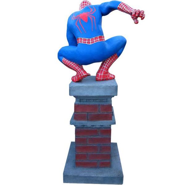 スパイダーマン（柱）ビッグ 等身大フィギュア ※ 大型商品のため送料