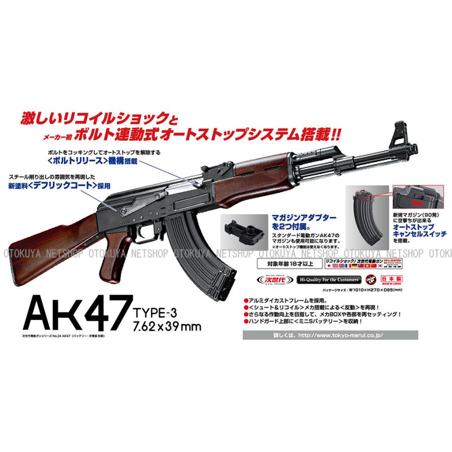 東京マルイ AK-47 TYPE-3 次世代電動ガン 動作確認済 おまけ付き 東京