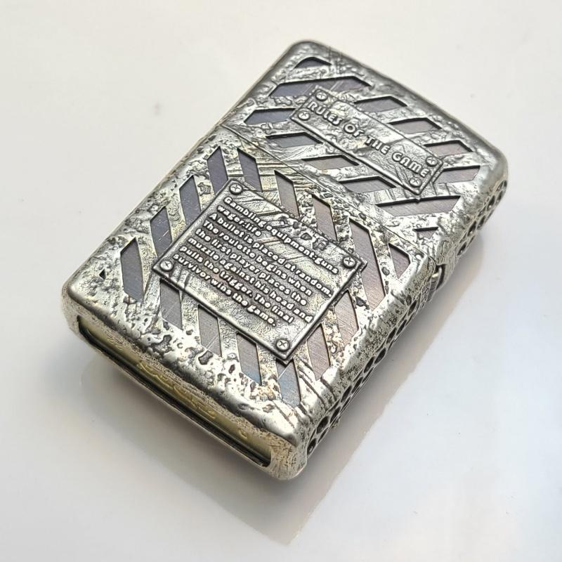 希少 ZIPPO ジッポ ギアモチーフ ハンドメイド 珍品 ジッポ 箱付き