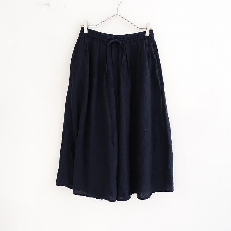 メゾンドソイル リネン ピンタックガウチョパンツ メゾンドソイル