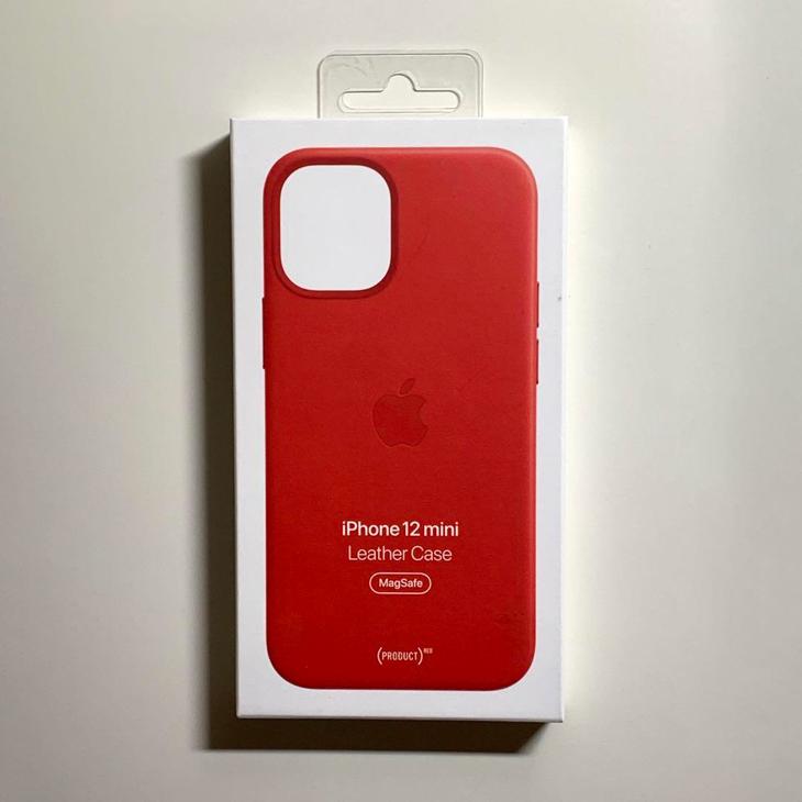 iPhone 12 mini Apple純正 MagSafe対応 レザーケース・レッド 新品