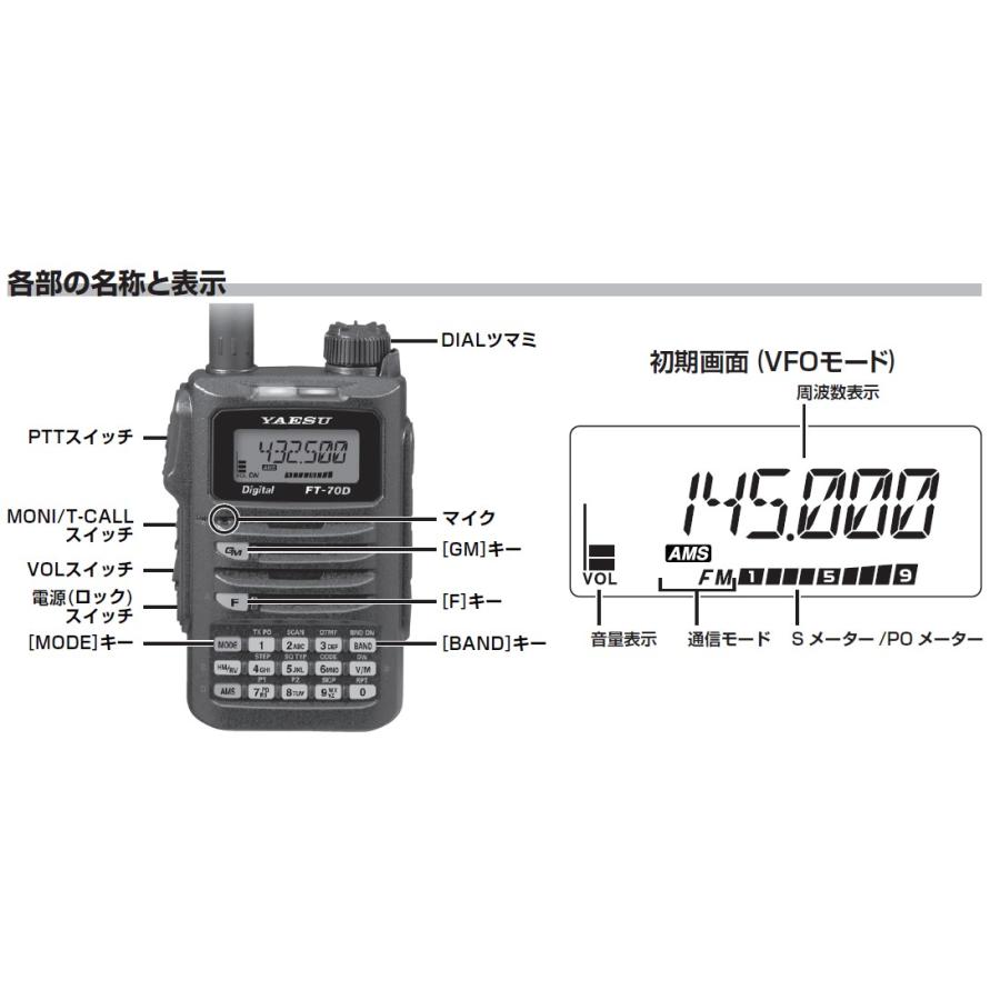 FT-70D(FT70D) ノーマルかAIRかタイプお選びください YAESU 八重洲無線