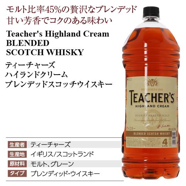 ティーチャーズ ウイスキー ハイランドクリーム 40度 正規 箱なし