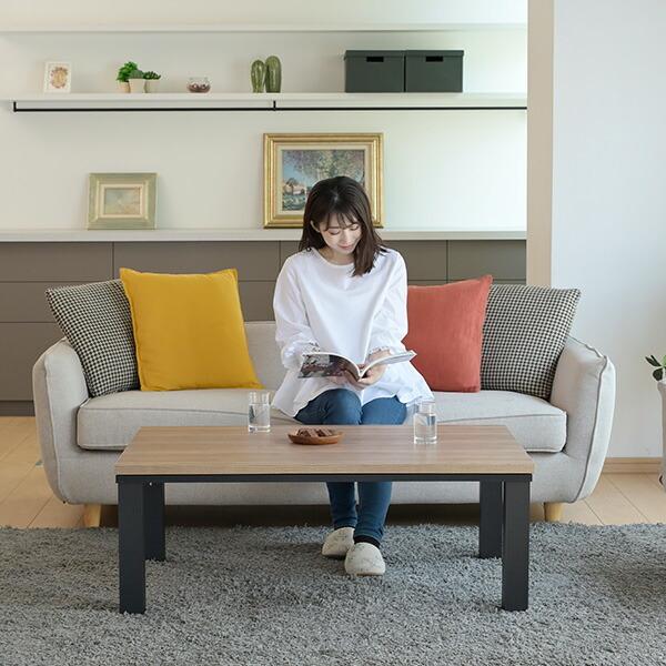 こたつ こたつテーブル 長方形 120x80cm 500W おしゃれ 一人用 山善