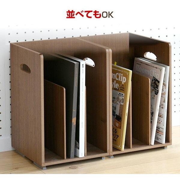 山善（YAMAZEN） 木製 ブックスタンド 2個組 完成品 スタッキング 同色