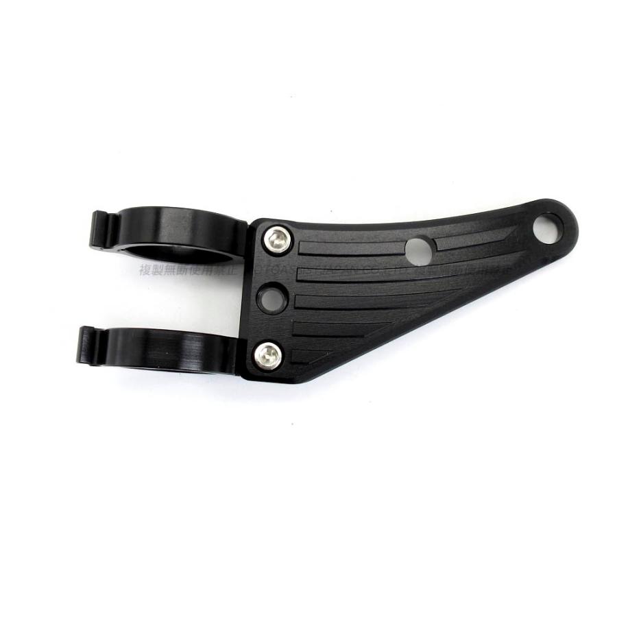 汎用 アルミ CNC ヘッドライトステー 黒 37mm フロントフォーク