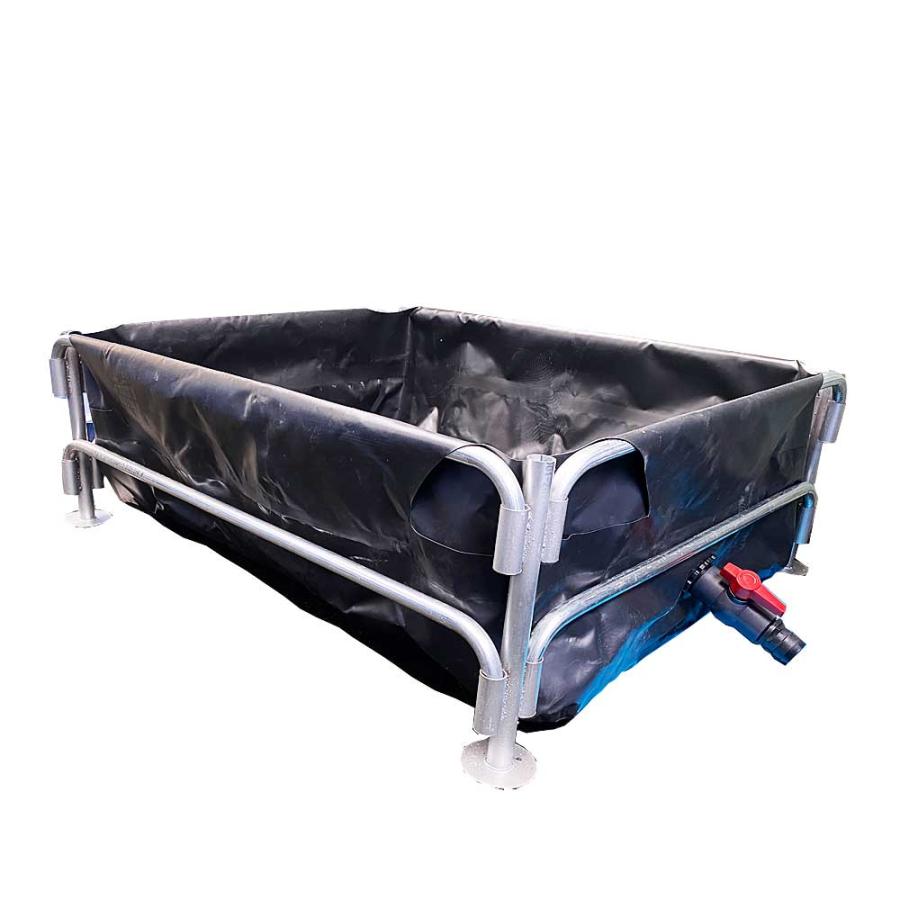 大型 ビニール水槽 プール 排水バルブ付き 468L 130cm×90cm×40cm 水槽