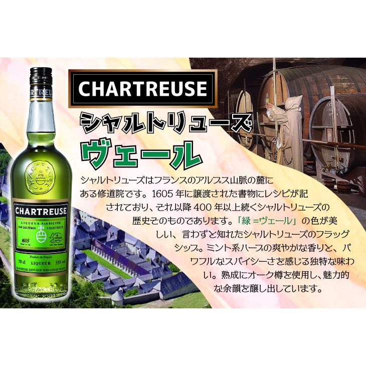 シャルトリューズ ヴェール グリーン 700ml リキュール 55度 並行輸入