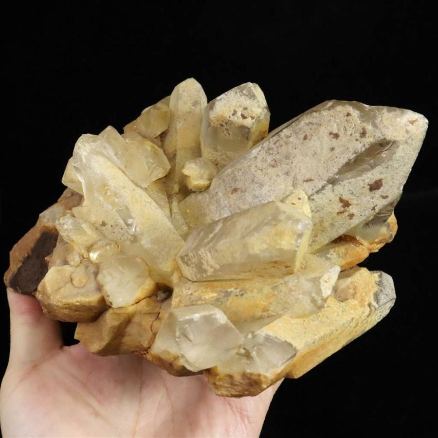 山梨県黒平水晶峠産 水晶クラスター 1756g 【榎本通商11106】 : 榎本