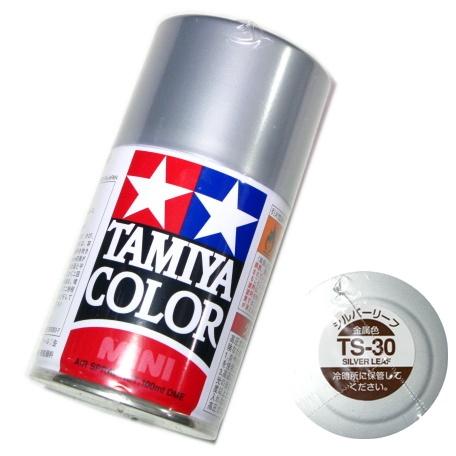 タミヤ（TAMIYA） カラー MINI スプレー塗料 (TS-30) シルバーリーフ