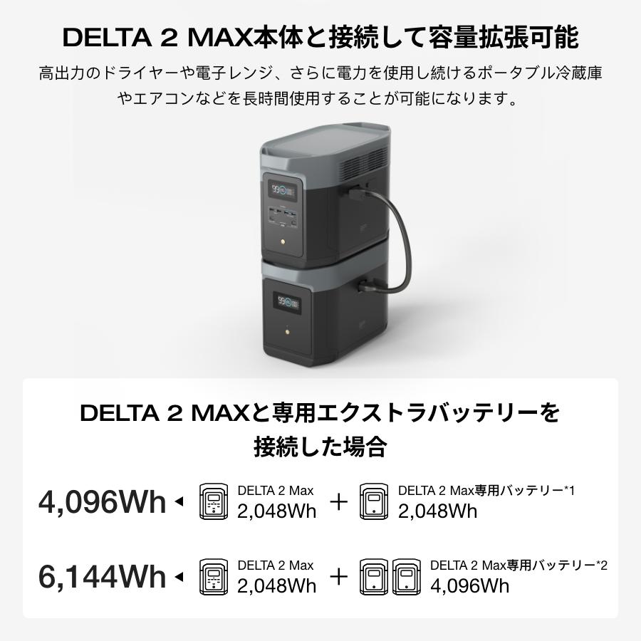 ECOFLOW EcoFlow DELTA 2 Max /DELTA 2 Max S 専用エクストラ