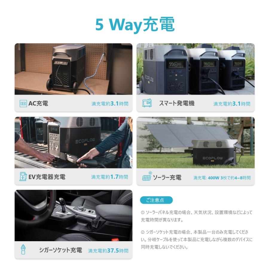 ECOFLOW ポータブル電源 大容量 リン酸鉄リチウム DELTA Pro 3600Wh