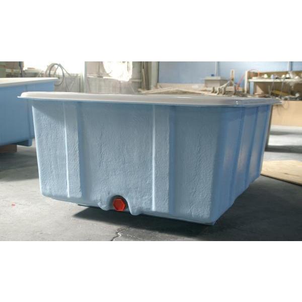 西濃運輸営業所止め FRP水槽 1000リットル 160cm×110cm×60cm ※宮城県