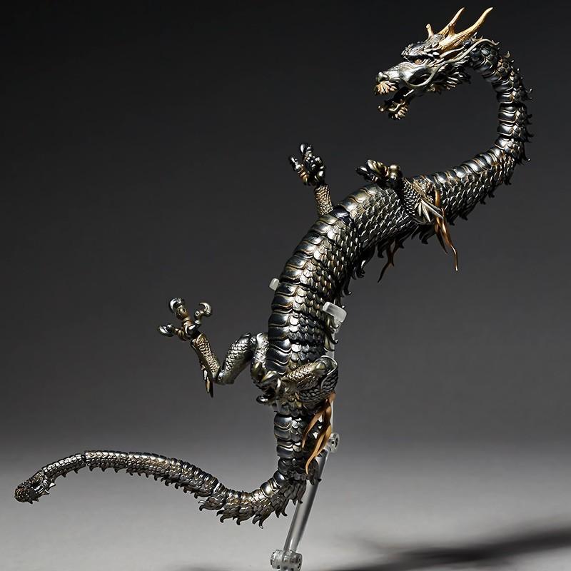 リボルテック 海洋堂 タケヤ式自在置物 龍 鉄錆地調版 : エッヂ