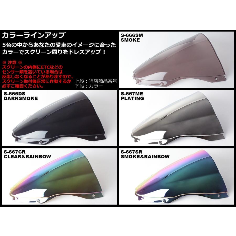 カワサキ（Kawasaki） ZX-10R 16〜18年式 ダブルバブル スクリーン