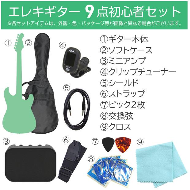 Aria Proll エレキギター 初心者セット Legend LST-Z 9点 NEW
