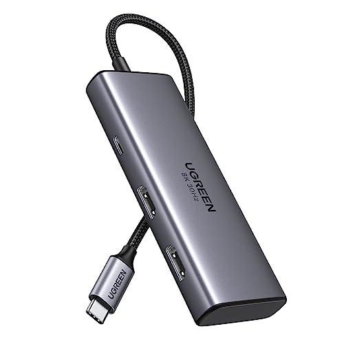 UGREEN Revodok 6 in 1 USB Cハブ 2*HDMI出力 ドッキングステーション