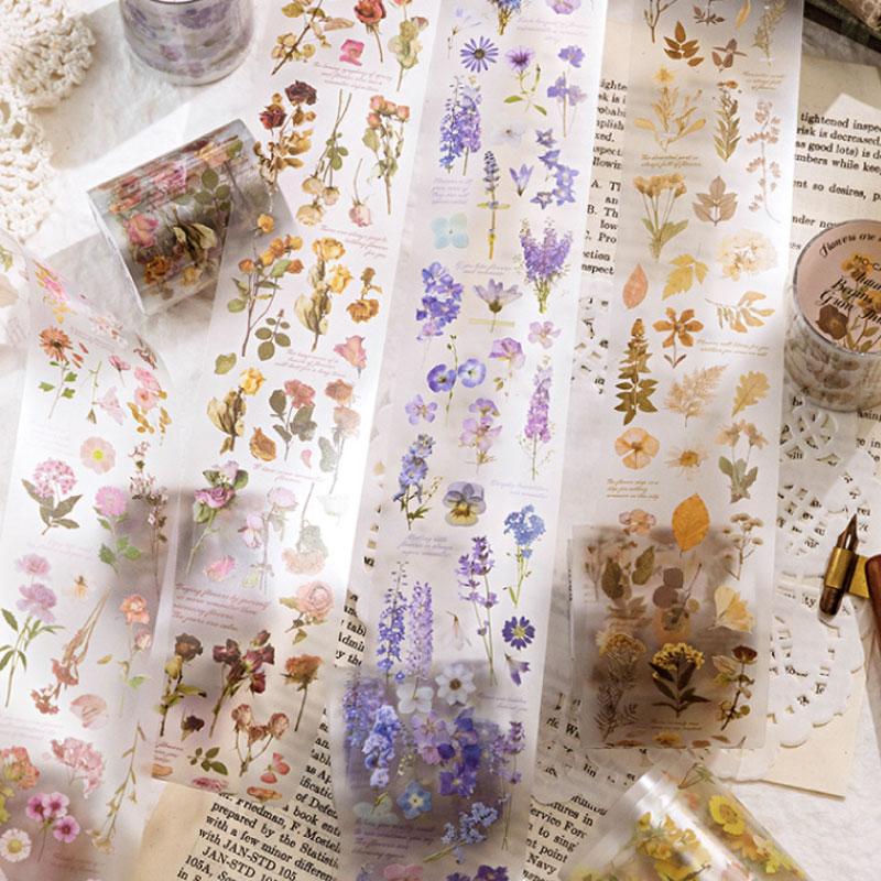 コラージュ 素材 マスキングテープ マステ 植物 バラ 花 薔薇 ジャンク