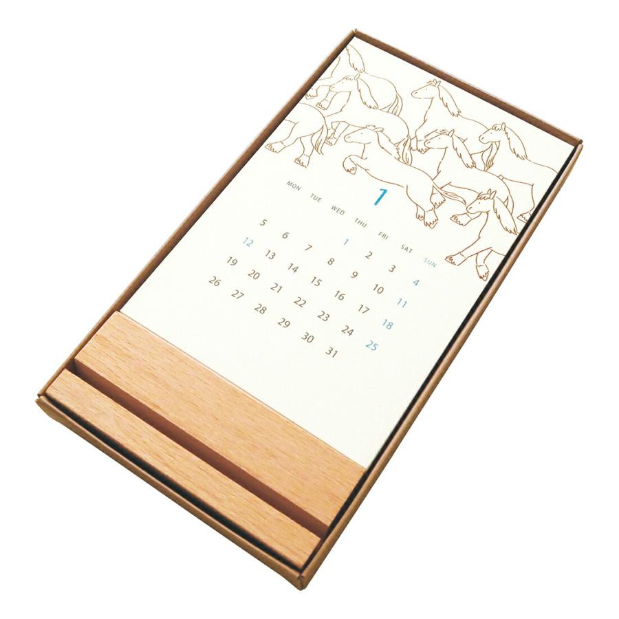 MATOKA（マトカ） MATOKA 2026年 卓上カレンダー 木製スタンドタイプ